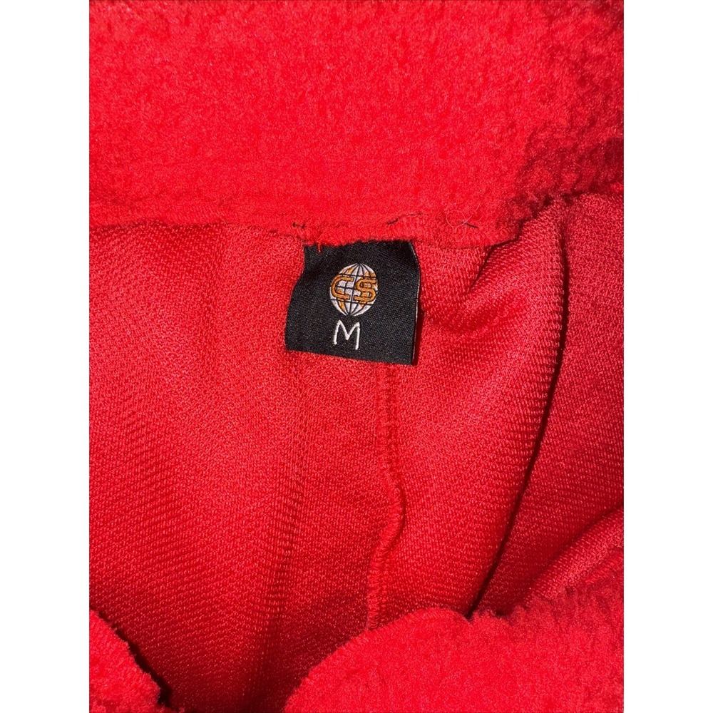 CS Cruddy Sport Sherpa Streetwear Shorts Pockets TikTok Red Black Sz M - Picture 7 of 13